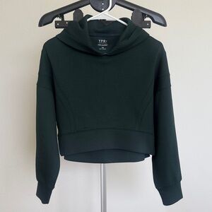 Abercrombie & Fitch Deep Green Cropped Sweatshirt